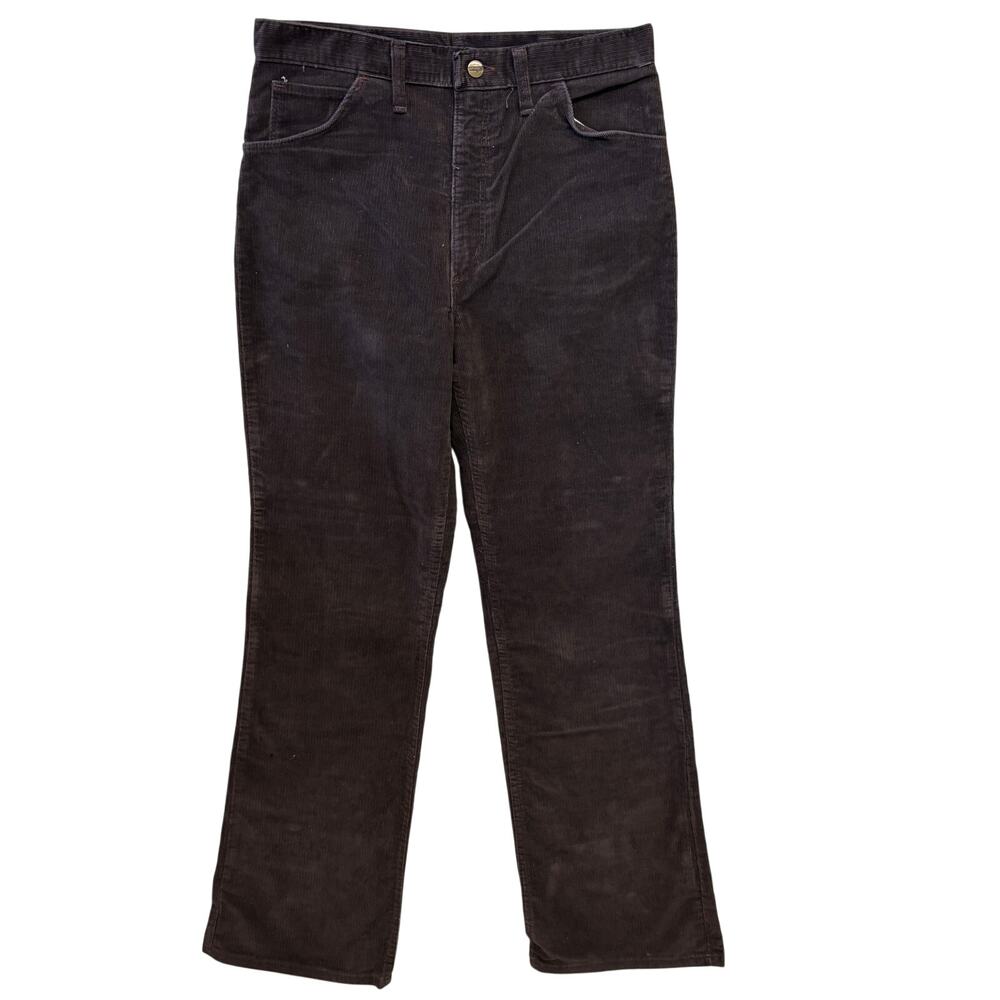 Vintage Wrangler USA Made Bootcut Corduroy Pants Mens 32 Brown